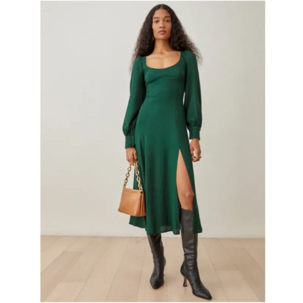 Reformation Alessi Dress in Forest